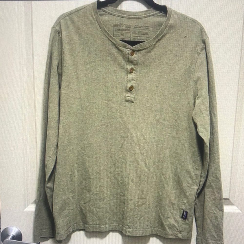 Men's Green Henley Shirt